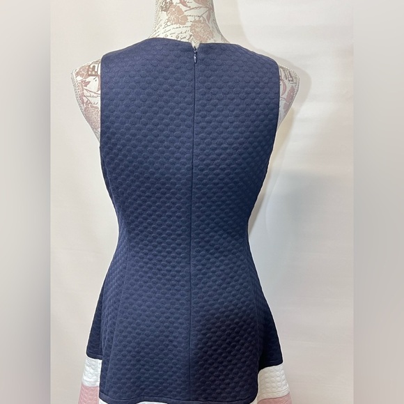 ELIZA J  Navy‎ and pink color block sleeveless dress size 6 - Picture 6 of 15